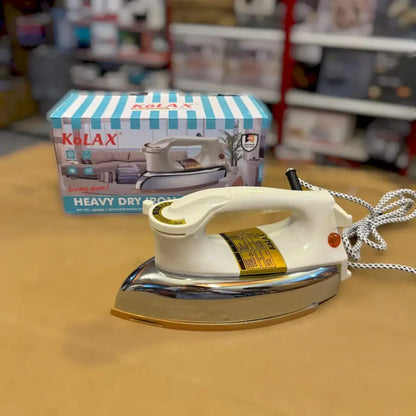 KÖLAX Heavy Dry Iron – Easy Glide,Long Power Cord