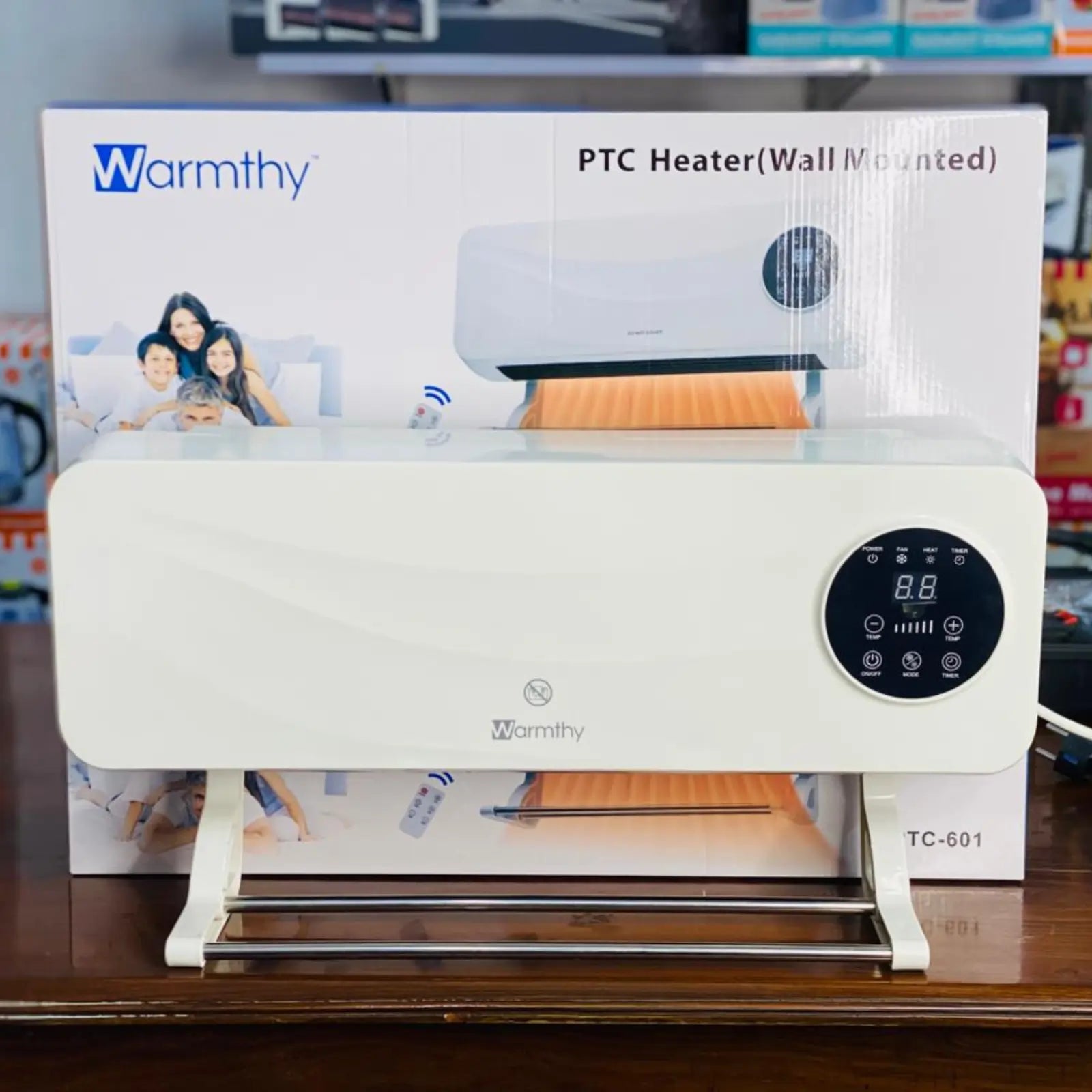 Warmthy PTC Wall Mounted Heater – Model PTC-601 (Remote Control | Fast Heating)