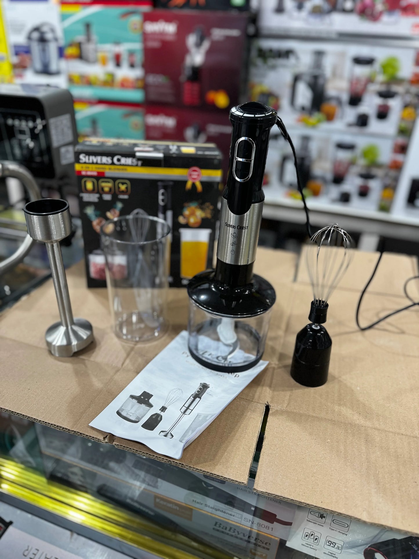 Sliver crest German Lott imported 4 in 1 hand blender set