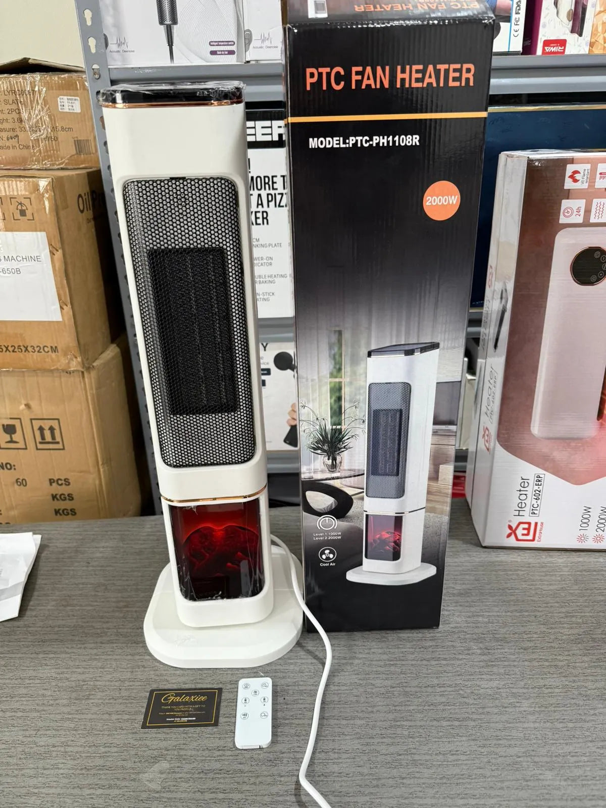 LOT PTC Tower Fan Heater PTC-PH1108R – 2000W | Ceramic Heating