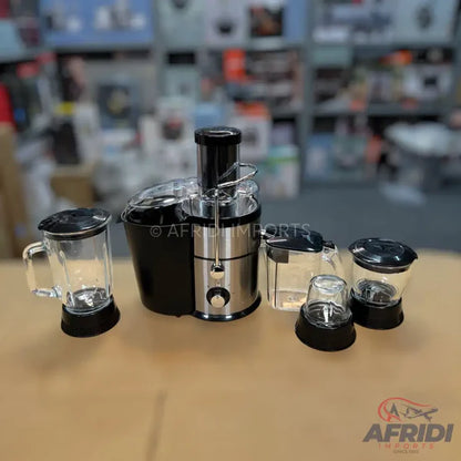 Kolax 4-in-1 Food Processor – Juicer, Blender, Chopper & Grinder | 2.7L Pulp Container | 1.0L Juice Jug | German Lot