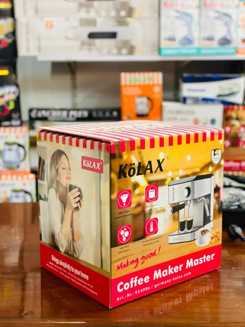Kolax Coffee Maker Master – 1000W Espresso Machine With Milk Frother