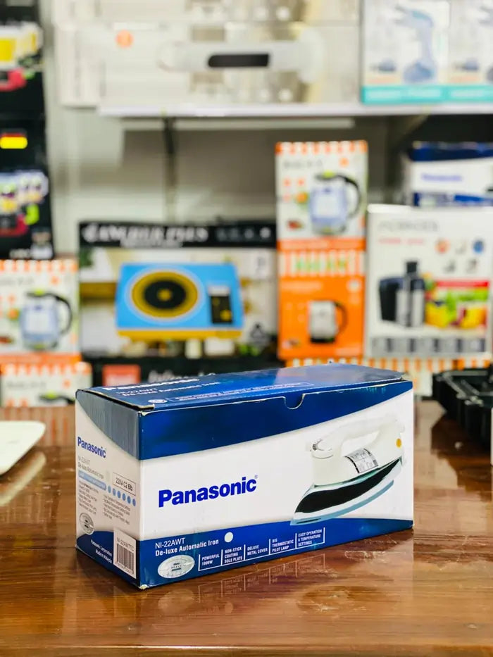 Panasonic NI-22AWT Deluxe Automatic Iron – 1000W Heavy Weight, Non-Stick Soleplate
