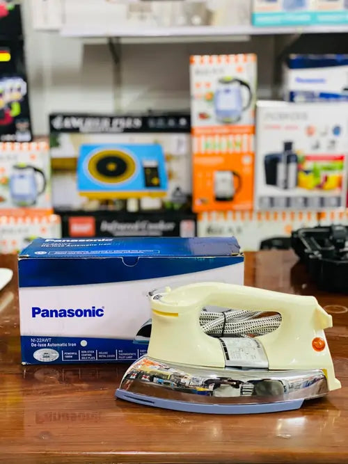 Panasonic NI-22AWT Deluxe Automatic Iron – 1000W Heavy Weight, Non-Stick Soleplate