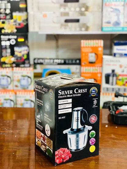 Silver Crest Electric Meat Grinder SC-402 – 3L Stainless Steel, 800W Powerful Motor