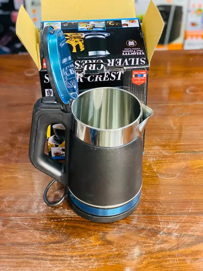 Silver Crest 2.0L Electric Kettle – 2000W Fast Boil, Stainless Steel Body (Model AZ-18)